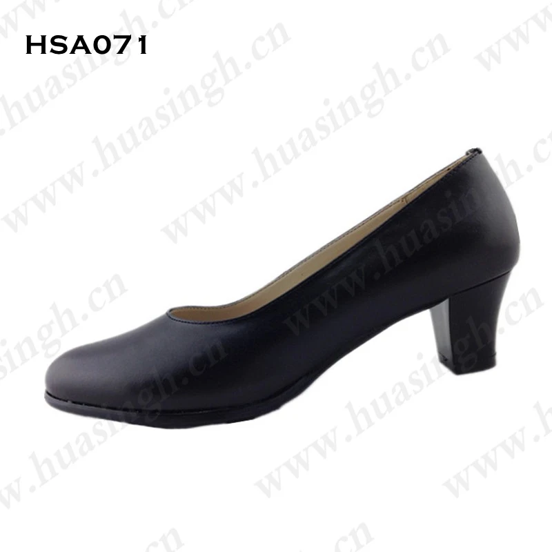 LXG,airport Female Staff Easy Wear High Heel Shoes Black Simple Design Top End Lady Shoes HSA071