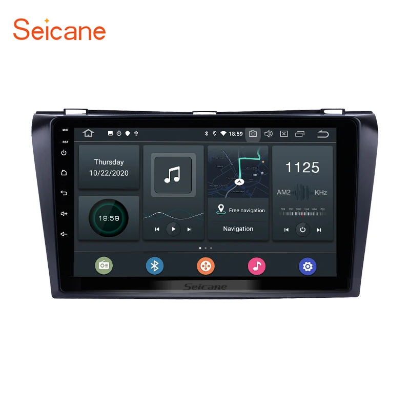 9/" Android 10.0 1+16GB Car Stereo GPS Navi FM AM WIFI w// Camera for Mazda3 04-09