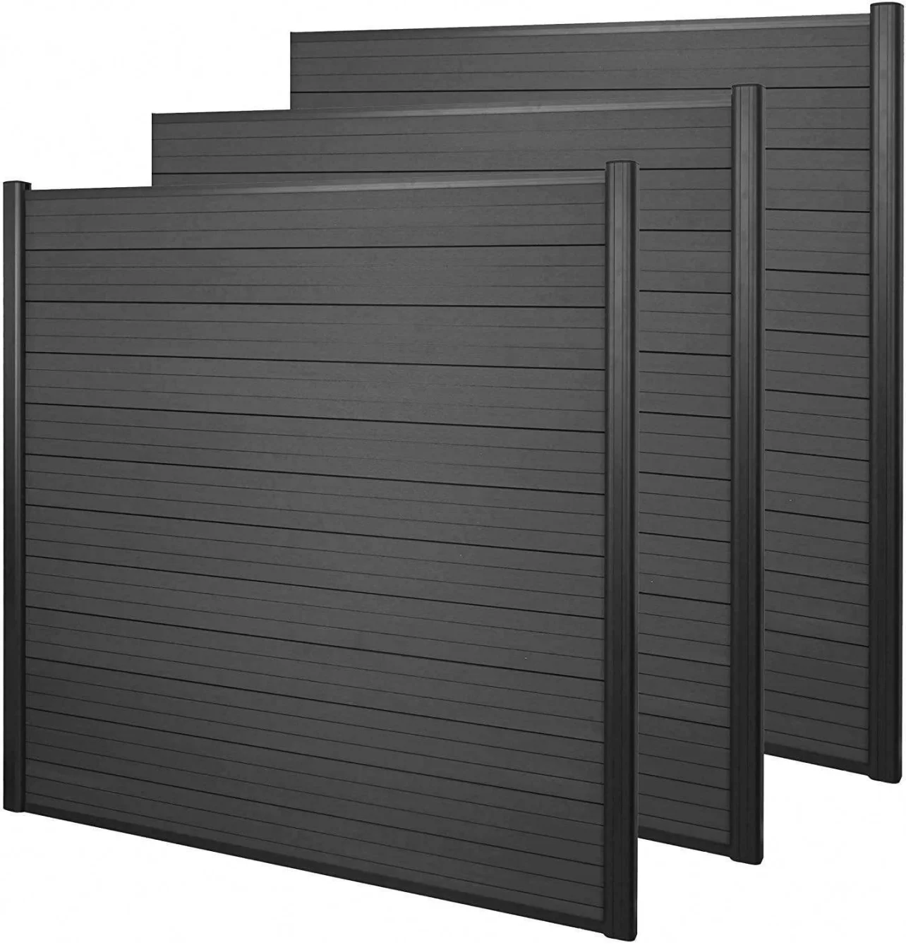 Assembled Wpc Fence Easy Install Private Wood Plastic Composite Wpc Fence Panel in USA Outdoor Wpc Fencing Panels Boards