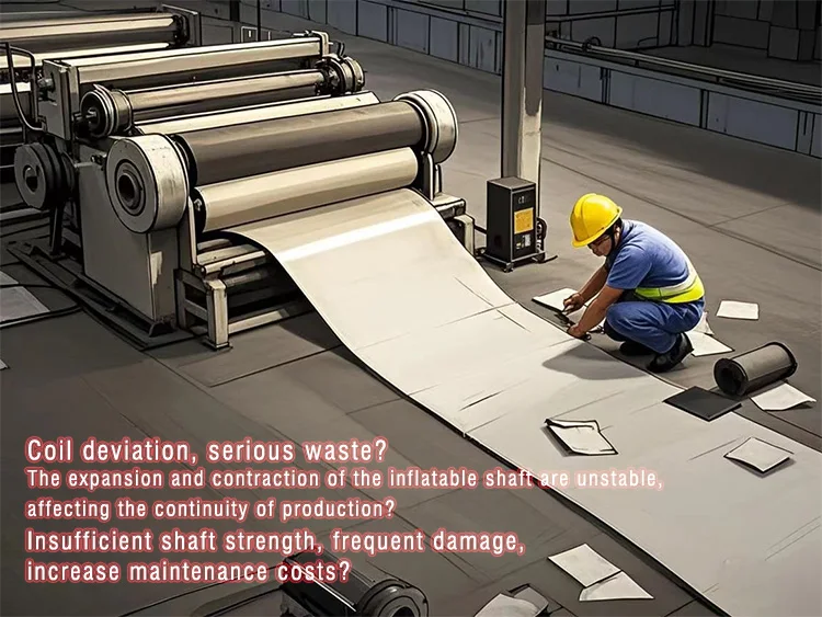 CE Certified Air Expanding Shaft Lug Type Aluminum Alloy Low Friction Textile Roller factory
