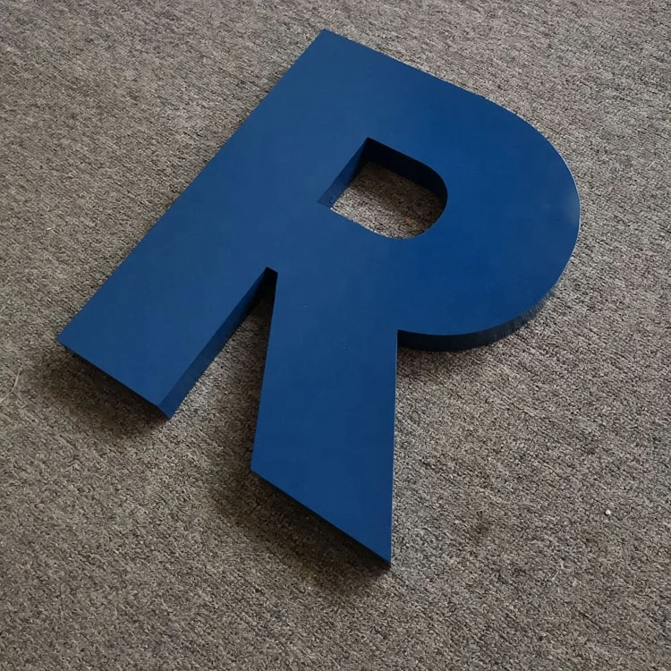 waterproof custom painted metal letters 3d