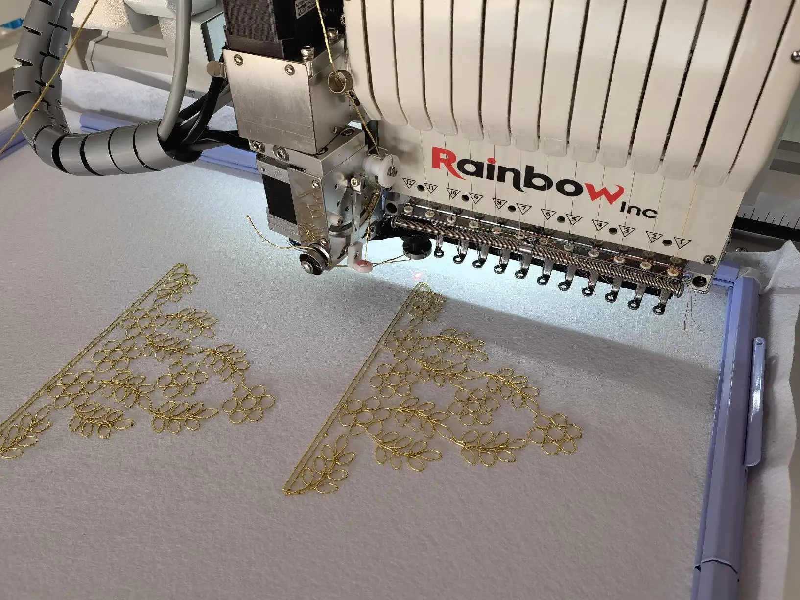 Sinsim Computerized Digital Two Head Cording Embroidery Machine