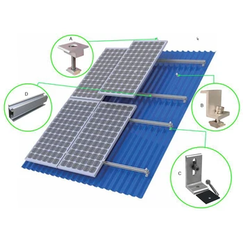 No Penetration Roof Solar Panel Mounting Systems Photovoltaic Pv Roof ...