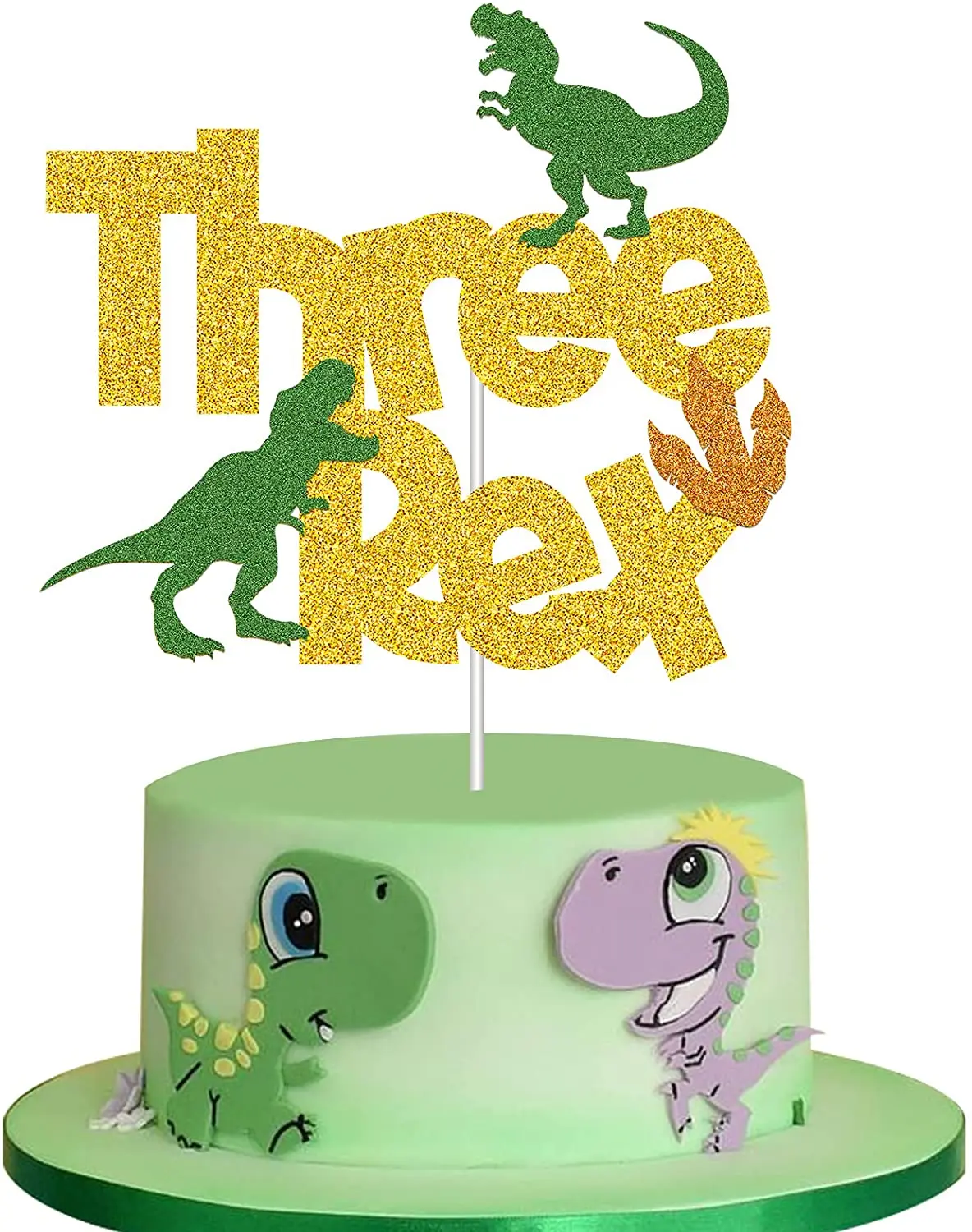 Beeloved Glitter Dinosaur Cake Topper 3rd Birthday,Baby Pink Dinosaur Three  Rex Cake Topper Rex Birthday Party Decorations Dino Birthday Party |  idusem.idu.edu.tr