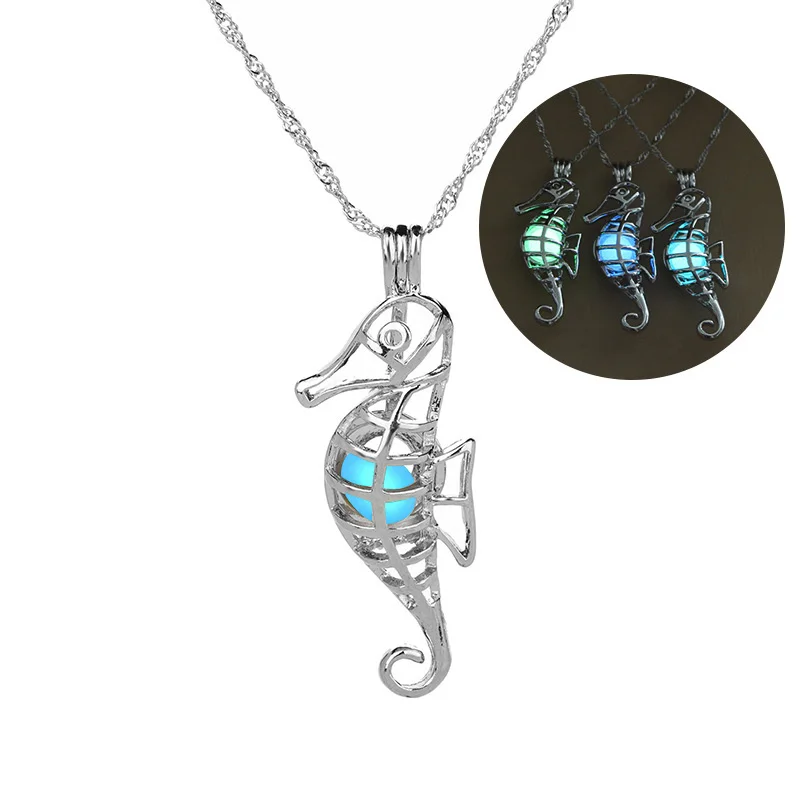 Buy Luminous Sea Horse Anima Necklace 