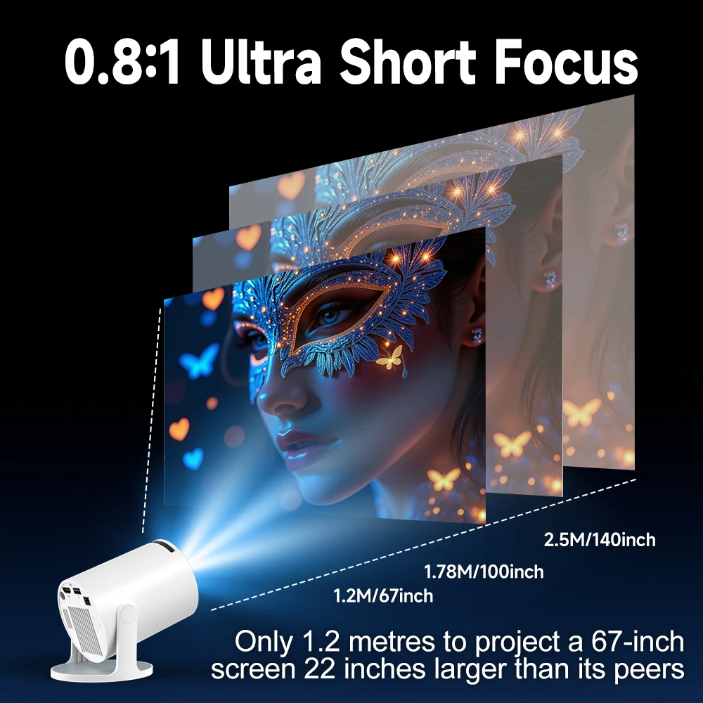 Topleo Smart Projector Auto Chart Proyector Mini Home Theater Lcd Smart Movie Portable 4k Android Projector