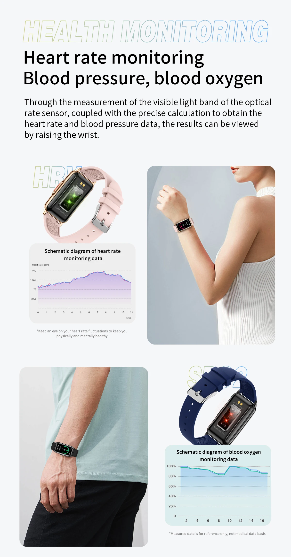 Orologio intelligente alla moda OEM da donna H80 Reloj Smart Watch Monitoraggio reale dell'ossigeno nel sangue Smartwatch impermeabile a basso consumo energetico