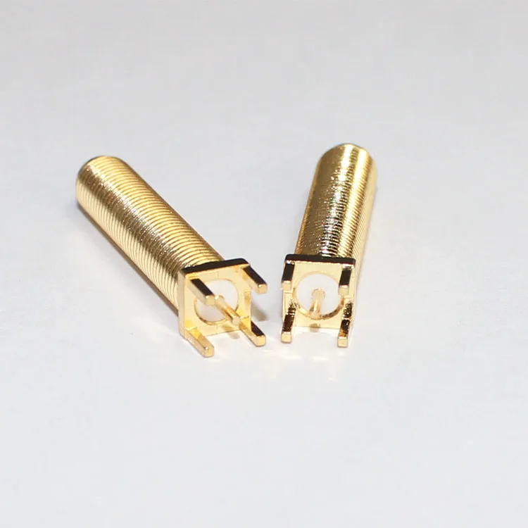product factory sma ke tooth length 28mm coaxial connector sma gold plated insert pcb sma female connector-3