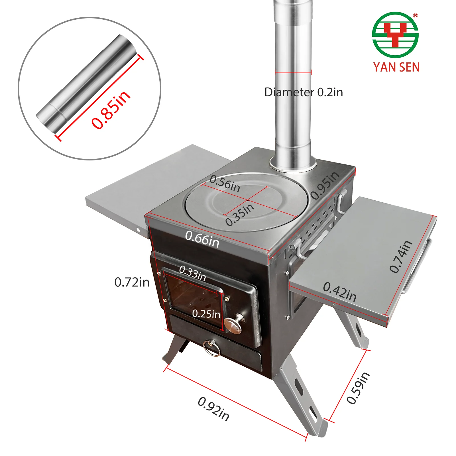 Outdoor Camping Smokeless Stove For Cooking Wood Burning Portable Stove