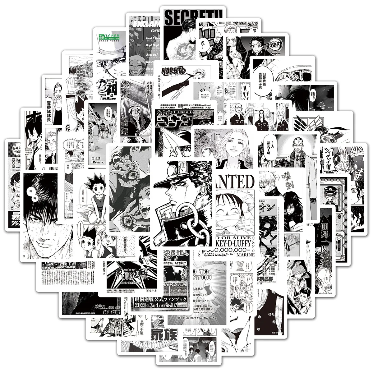 Anime Waifu Stickers for Adults Men 50Pcs Black White Women Hentai  Stickers f  eBay