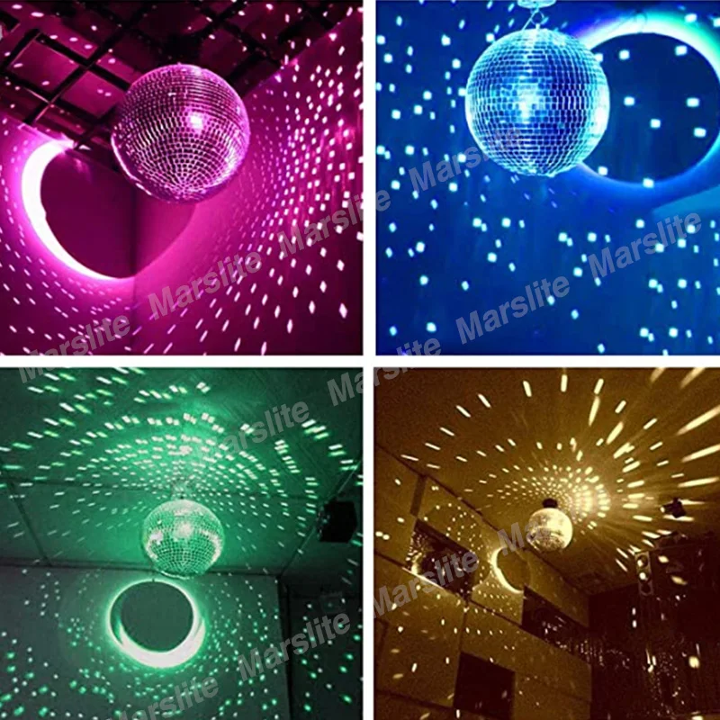 Dj lights Rotating mirror disco ball pendent hanging large night club LED stage disco mirror ball disco ball