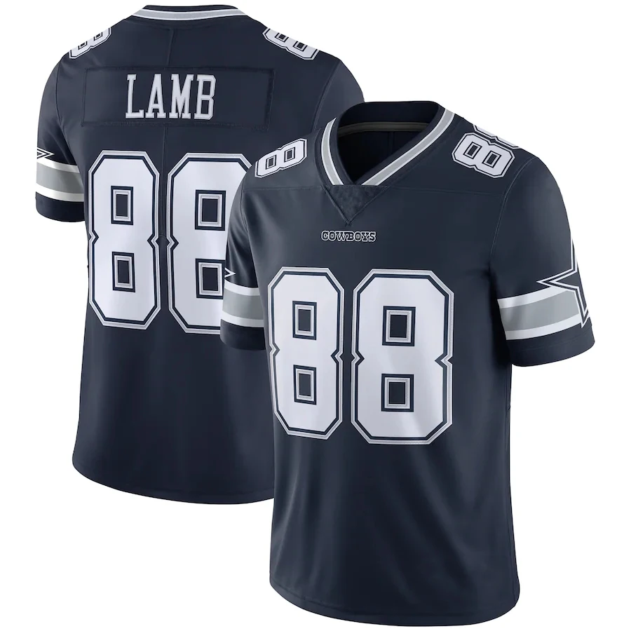 Wholesale CeeDee Lamb Dallas Football Jerseys 88 Hot Sale Stitched USA  Football Sports VP Limited Player Jersey Ready To Ship- Navy From  m.