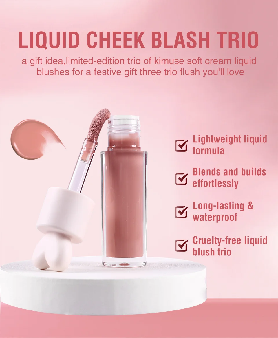 Wholesale Vegan Matte Liquid Blush Custom Cream Blush Private Label