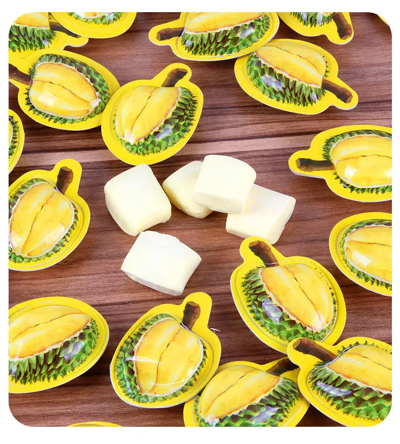 Direct Factory Candy-3D Durian Flavored Soft Foam Toffee Sour Fruit Taste Spicy Bitter Creative Fresh Style for Adults Kids