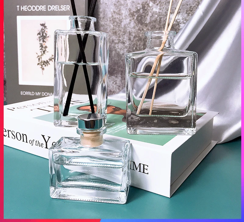 50ml 100ml Empty Tent Shape Glass Reed Diffuser Fragrance Bottle