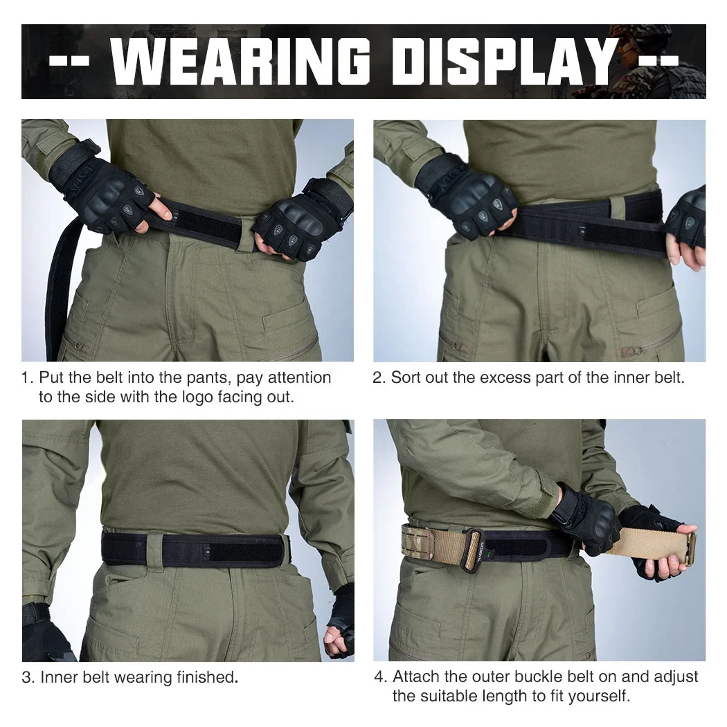 Ceinture Tactique MOLLE à Libération Rapide - Nylon Laser Cut, Réglable