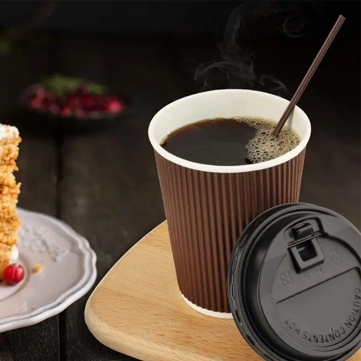 
 Экологически чистая одноразовая бумажная чашка, кофейные чашки с вашим собственным логотипом  