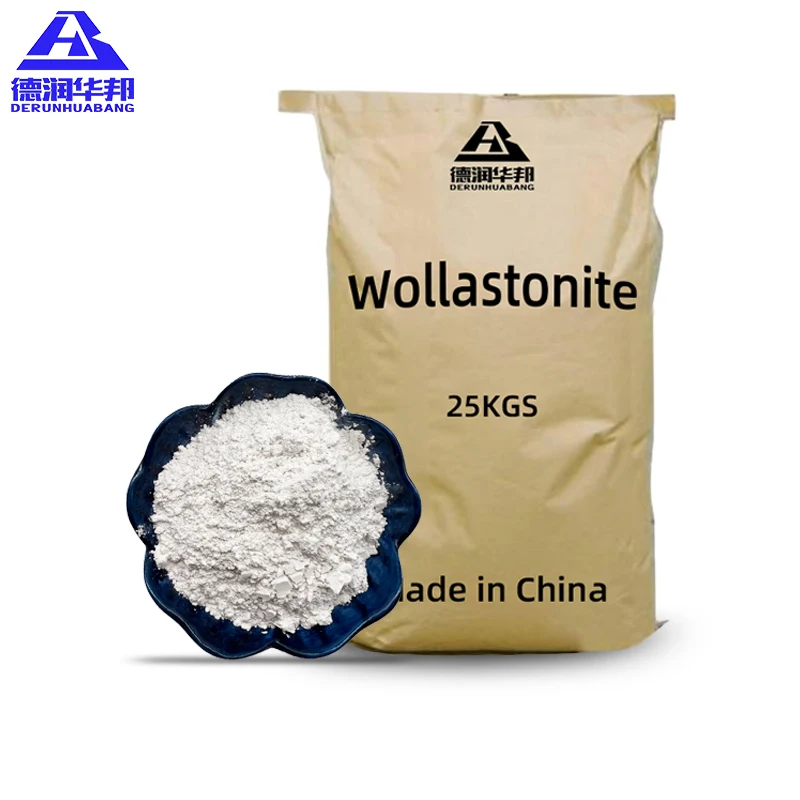 Factory wholesale white acicular wollastonite for deck paint ceramic rubber industry