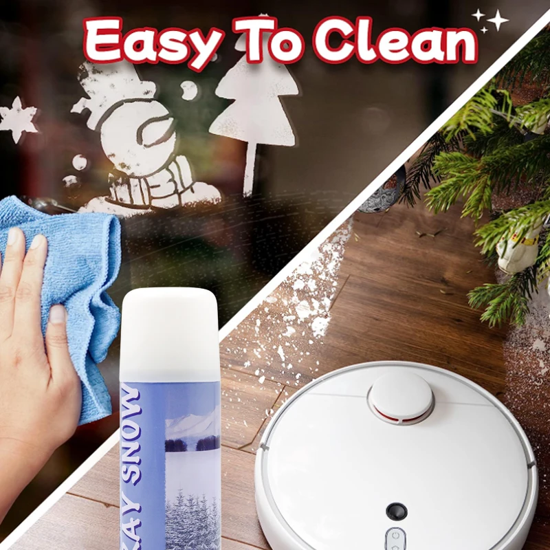 Ecofriendly Winter Party Fake Snow Flocking Spray Christmas Artificial
