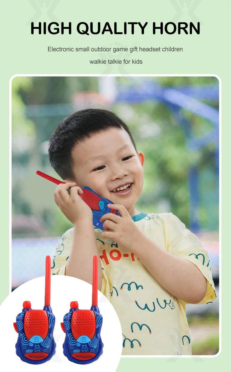 Electronic small outdoor game gift headset children walkie talkie for kids