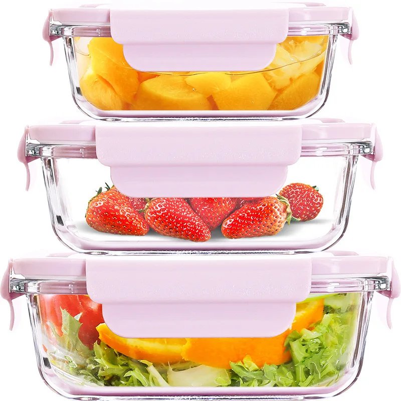 Fresh-keeping Box Kitchen sealed Lunch Box Microwave Heated Office High ...