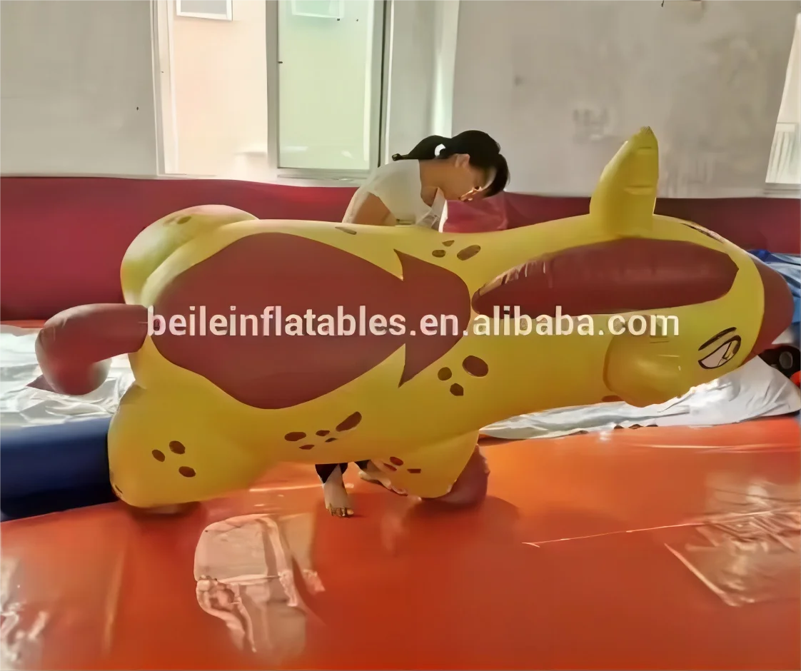 Customized PVC Inflatable Hyena Toy for Advertising for Outdoor Events