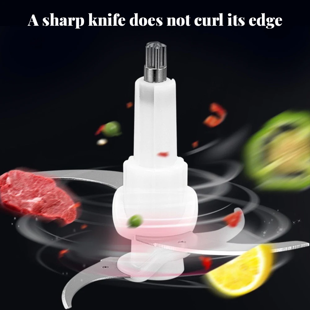 Hot Sale Multifunctional Food Meat Chopper, 6L Stainless Steel Food Processor - Meat Grinder For Efficiently Minced Vegetables, Fruits, And Nuts image