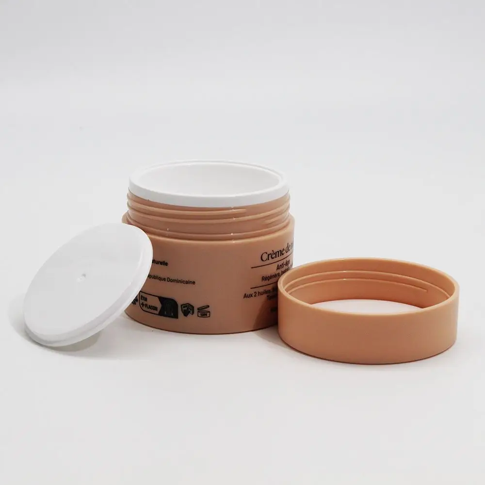 Private Label 50G Face Body Cream Jars Round Plastic Cream Jar
