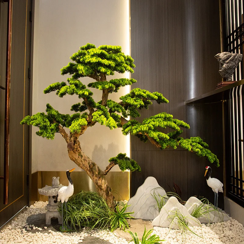 Artificial Bonsai Tree Faux Pine Tree Artificial Bonsai Tree for Home Office Showcase Indoor Decor