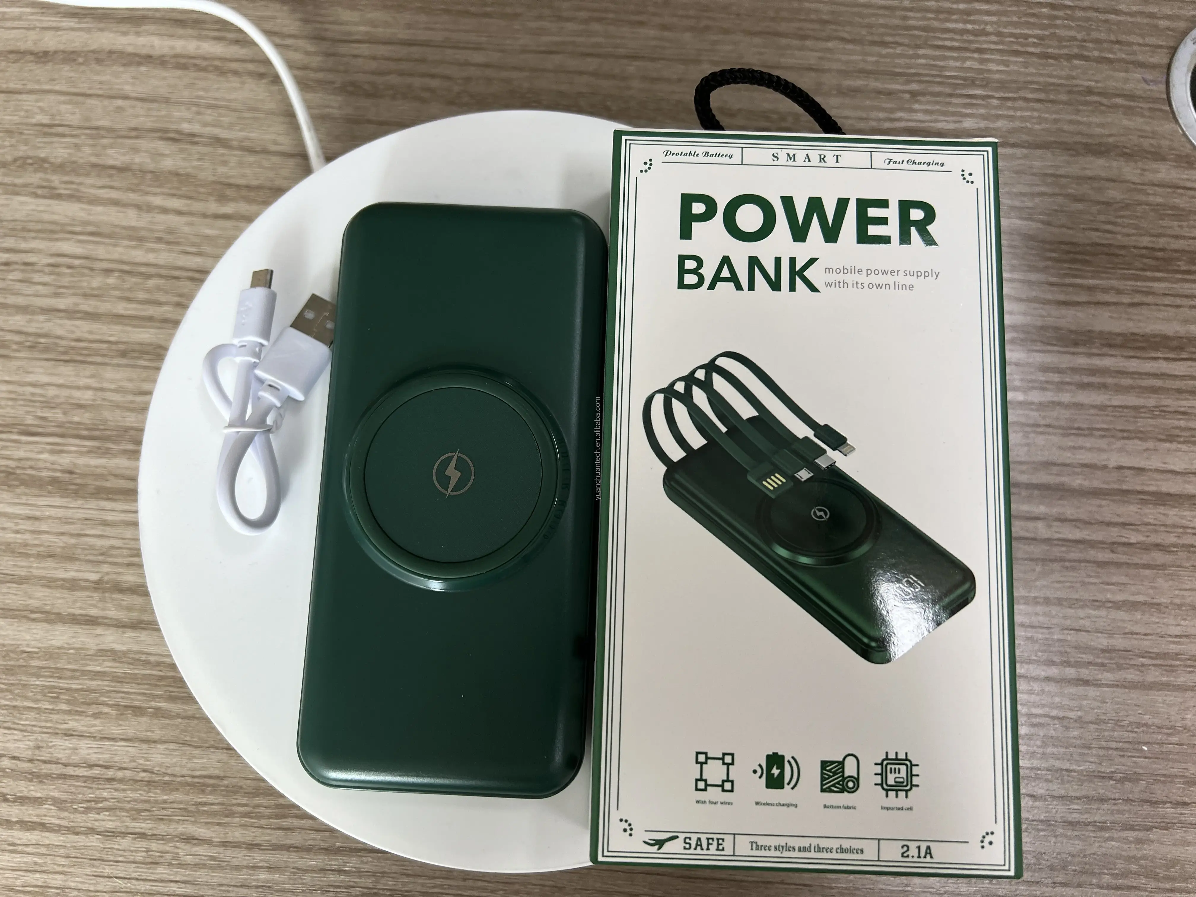 4 In 1 Fast Charge Mini Power Banks Mobile Phone Portable 10000mah