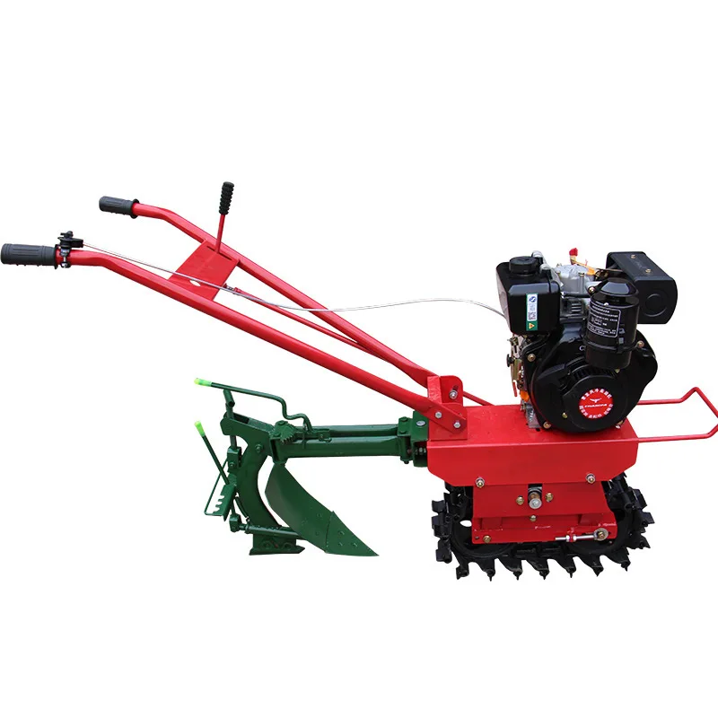 Power Tiller Machine Automatic Cultivating Blade Mini Farm Soil Ploughing Machine Core Motor Rotary Tiller Plow Cultivator