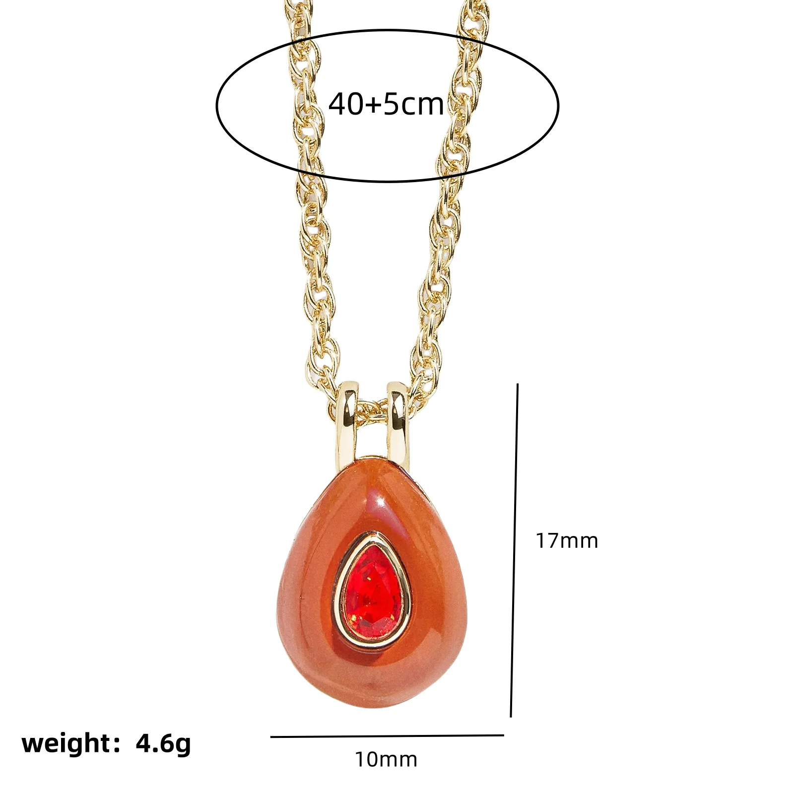product 2025 new classic 18k gold heart pattern necklace twelve birthstone zircon gift for girls lovers made brass religious buddhism-1