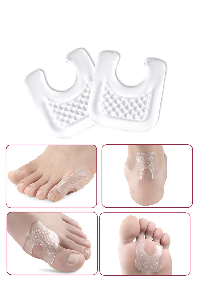 FX0219 Callus Pads Soft U-Shaped Felt Callus Cushions Toe Pads Foot Protectors Thick Corn Cushions for Foot Heel Pain
