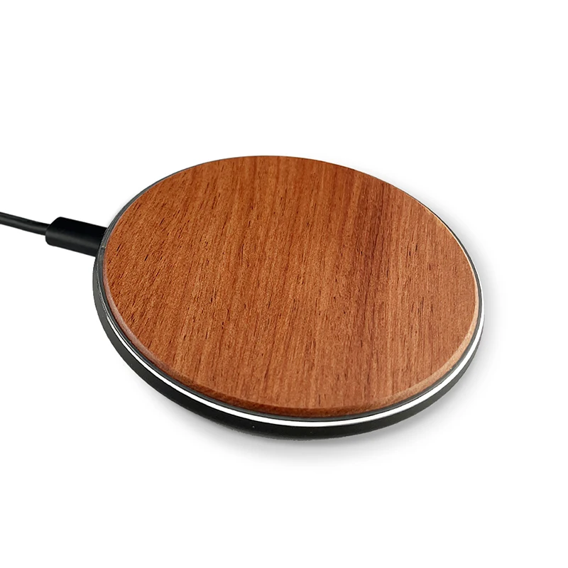 Горячая Распродажа продукции под заказ Qi деревянное бамбуковое Беспроводное зарядное устройство Быстрая Беспроводная зарядка для мобильного