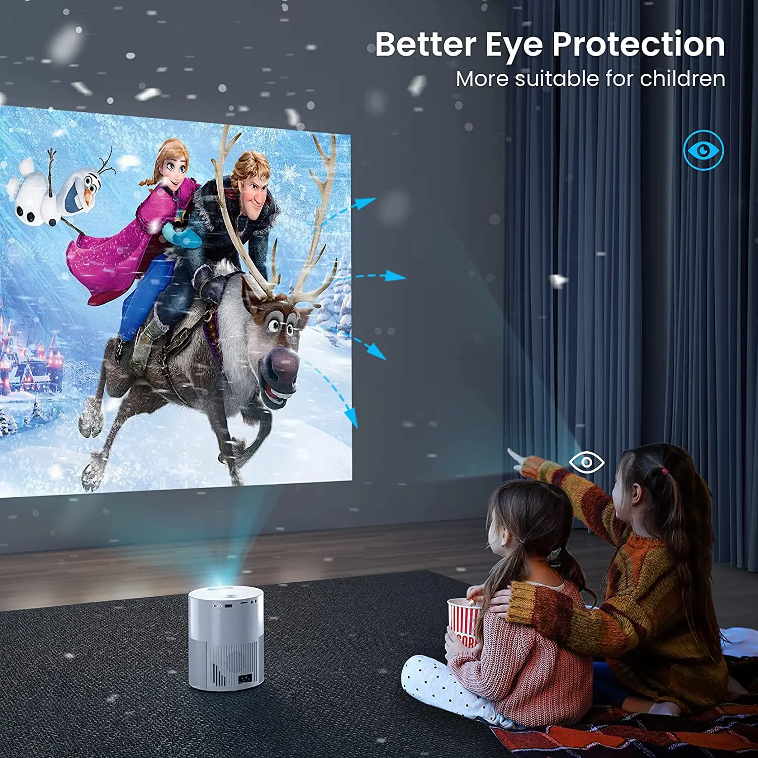 New Arrival Salange P40 Smart Projector 5000 Lumens 1080P Projectors Home Theater Movie Support 4K Projector