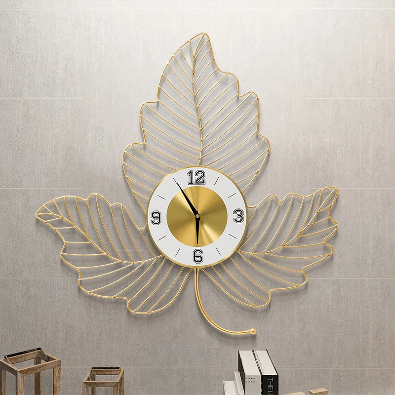 Wall Clock Gold Design Wholesale Cheap Nordic Big Watch Metal Large Digital Home Decorative Metal Luxury Modern Wall Clock