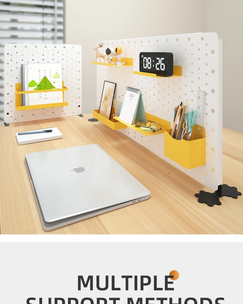 TINLOK LED Gaming Desk Pegboard,Clamp-on Gaming Desk Organizer,USB