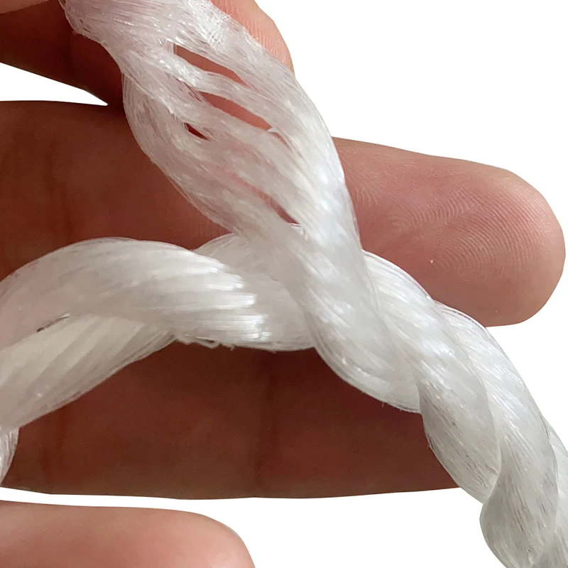 High Strength 3 Strand Twisted Polypropylene PE Twine Nylon PP PE Rope for Packaging and Fishing