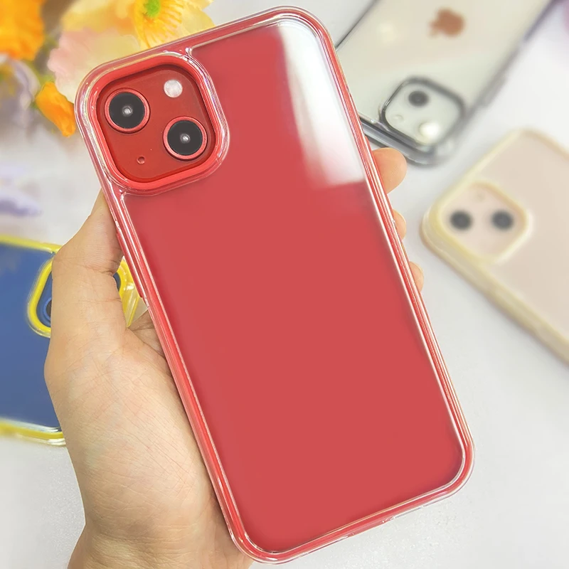 2022 Wholesale Color Frame Cell Mobile Phone case for Tecno CAMON 18 PREMIER High clear Back Cover