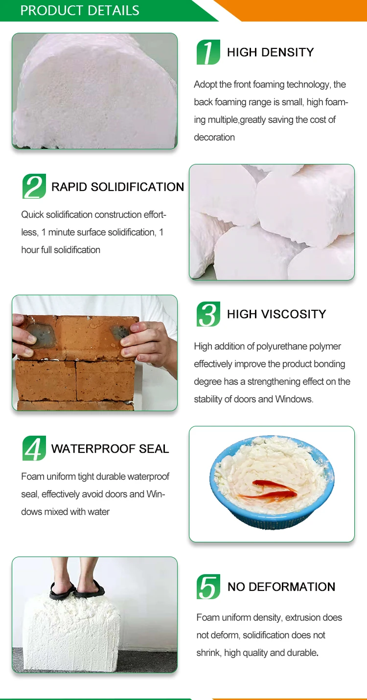 Cheap Polyurethane Foam Adhesive Pu Sealant Spray Polyurethane Foam