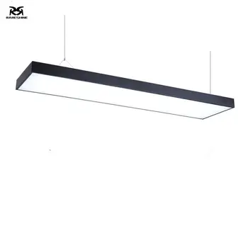 Modern Office Pendant Light 20W Up and Down Direct Indirect Fixture Suspended Linear Hanging Lights