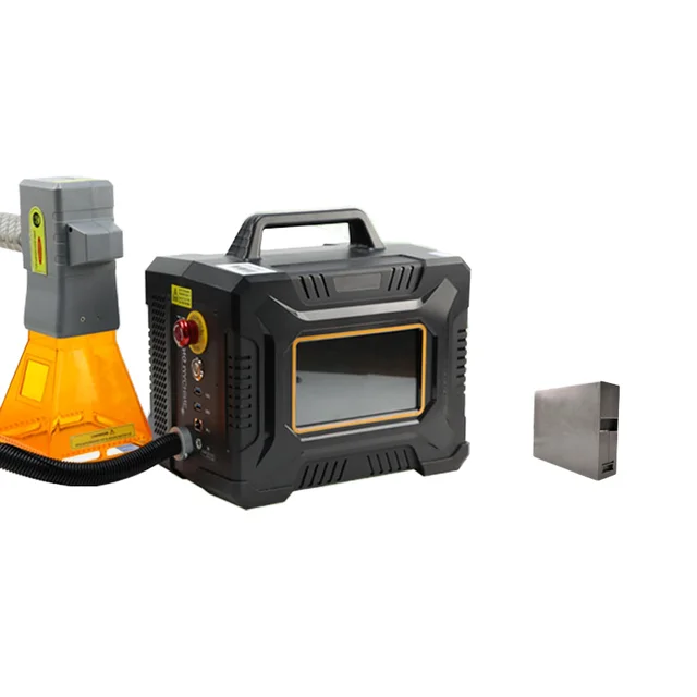 Portable 30W/50W CNC Handheld Laser Marking Machine Precision Fiber AI/DXF 3D Custom Engraving New Condition with Air