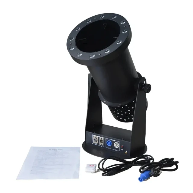1200W Power RGB 3-in-1 LED Confetti Blow Machine Electric Iron Material with DMX512 Remote Control for Stage Wedding Parties