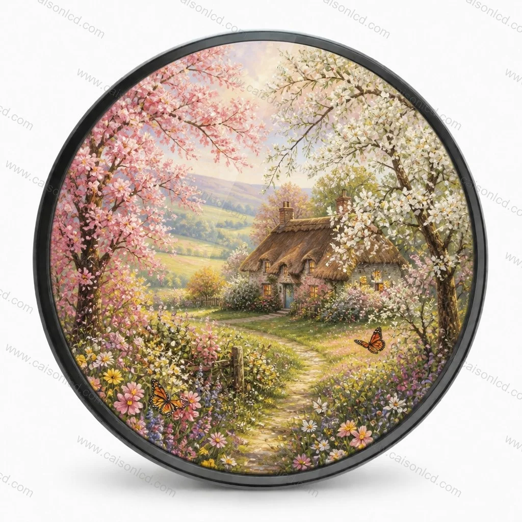 Display circolare da 23,6 pollici, risoluzione 1280x1280, segnaletica digitale per esterni, pannello LCD rotondo da 1500 cd/m², BOE DV236FBM-N00