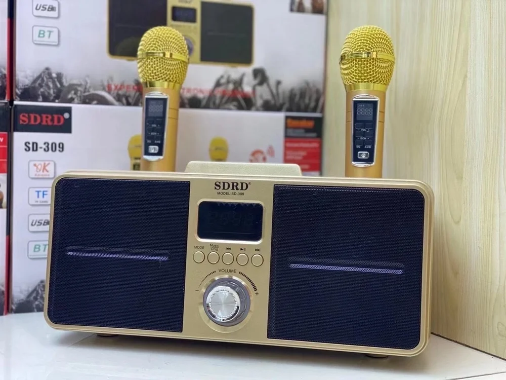 ポータブルカラオケスピーカー/Bluetooth/SD-309