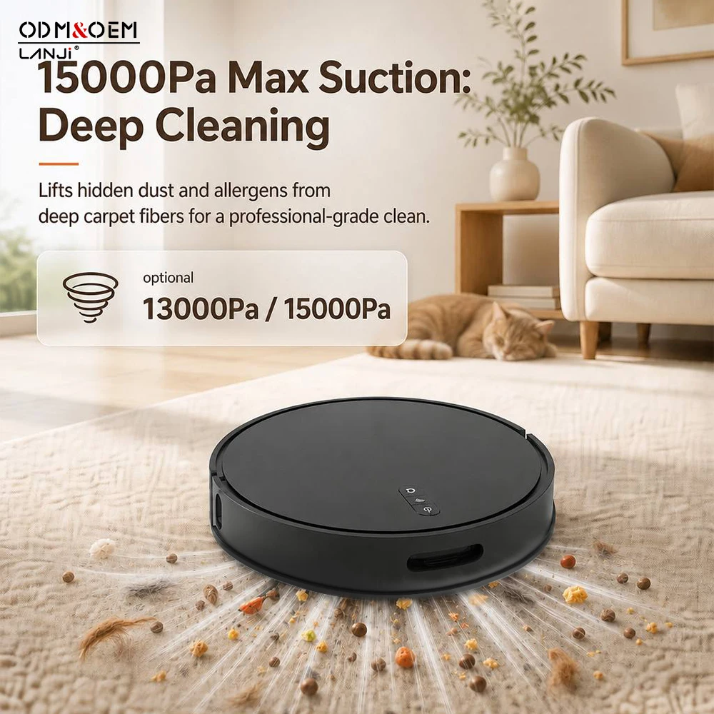 product oem s12r robot vacuum cleaner vacuum sweeping 2 in 1 dry smart household plastic brushless motor up to 120 min app controlled171-2