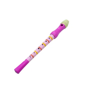 Wooden 8-hole high pitched vertical flute, professional playing instrument, children's puzzle toy