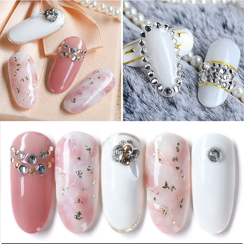 1440 Stück Glitzer Strasssteine Mix - 7 Größen Für DIY Nageldesign, Schmuck & Basteln (Zufällige Farben)