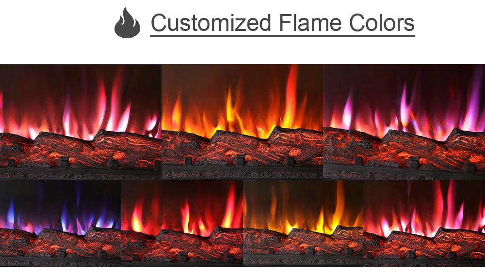 Electric Fireplace, 2000W, Metal - detail 22