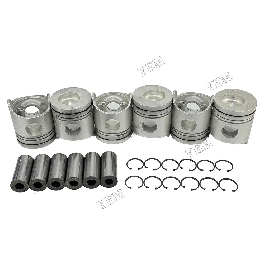 ME158096 Piston With Pin Circlip for Mitsubishi 6D24 Engine Parts Factory